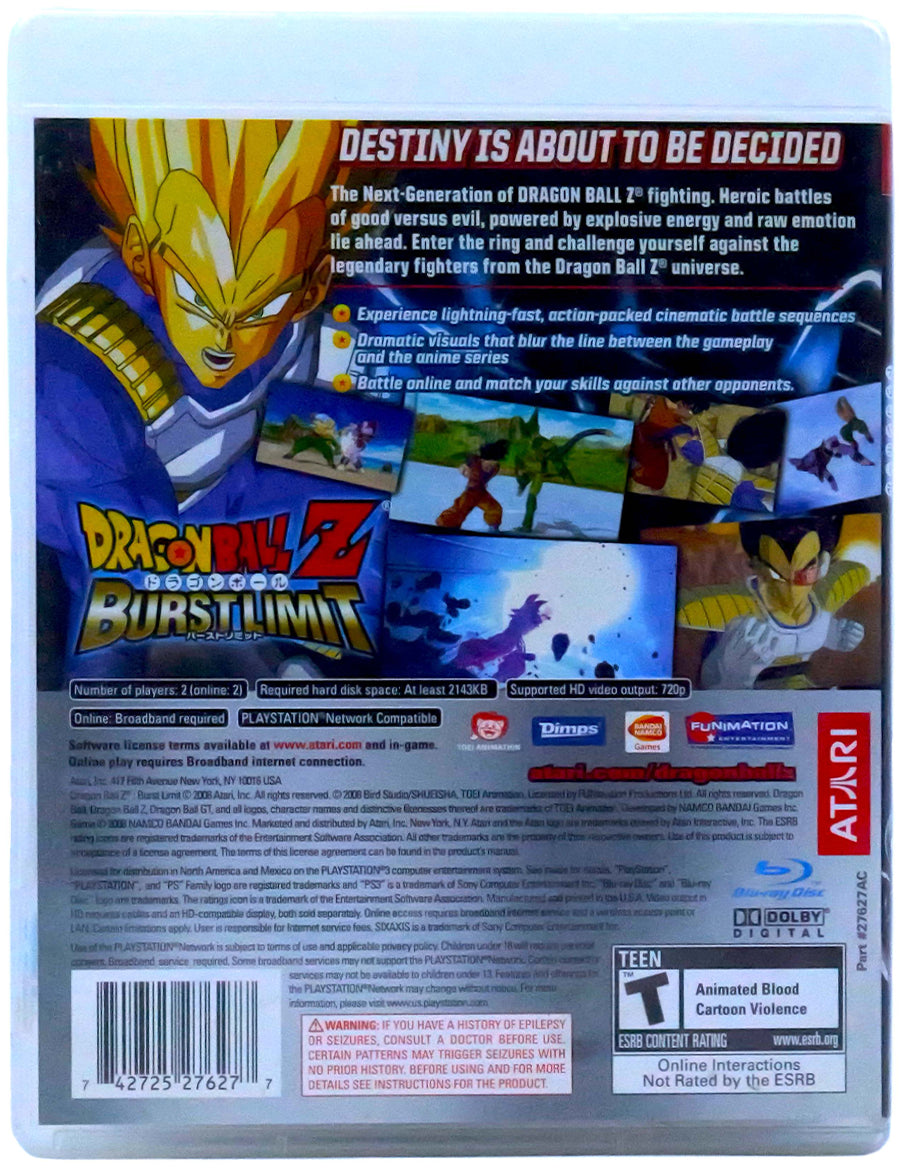 Dragon Ball Z Burstlimit / PS3